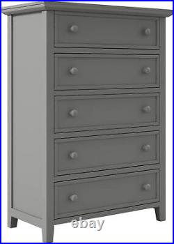 5 Drawer Dresser Storage Organizer Cabinets Chests of Drawers Bedroom Furniture