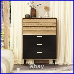 5 Drawer Dresser for Bedroom Wood Storage Chest of Drawer Organize