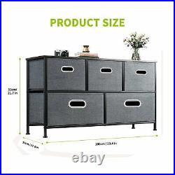 5 Drawers Dresser+4 Drawers Furniture Storage Chest TV Stand Unit for Bedroom