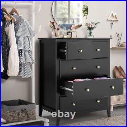 5 Drawers Dresser Wooden Storage Dressers Chests of Drawers for Bedroom BEST