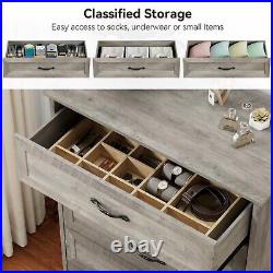 5-Drawers Dresser for Bedroom Chest of Drawers Nightstand Wood Storage Cabinet