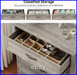 5-Tier Bedroom Storage Dresser Chest 5 Drawer Cabinet Wood Furniture Living room
