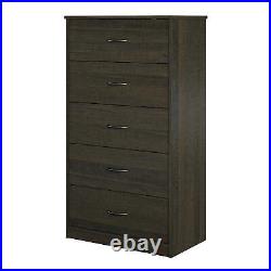 5-Tier Drawers Nightstand Chest Dresser Organizer Storage Bedroom Cabinet