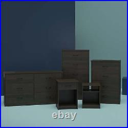 5-Tier Drawers Nightstand Chest Dresser Organizer Storage Bedroom Cabinet