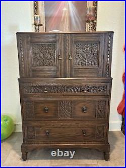 5 drawer chest of drawers wood