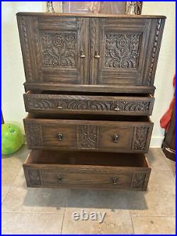 5 drawer chest of drawers wood