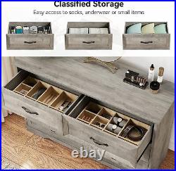 6-Drawer Bedroom Dresser Chest of Drawers Nightstand Furniture Wooden Storage