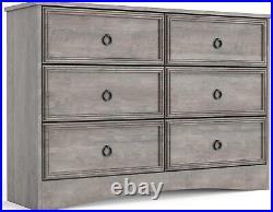 6 Drawer Dresser Chest Cabinet Storage Wood Closet Organize Bedroom Entryway
