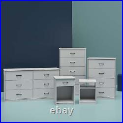 6 Drawer Dresser Chest Of Drawers Cabinet Storage Tower Organizer Dove Gray New
