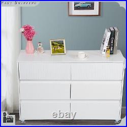 6 Drawer Dresser Chest of Drawers Modern Wood Storage Organizer For Bedroom USA