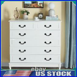 6 Drawer Dresser Chest of Drawers Wood Clothes Storage Cabinet Organize Bedroom