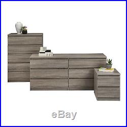 6 Drawer Dresser Double Chest Clothes Wood Storage Bedroom Furniture Truffle