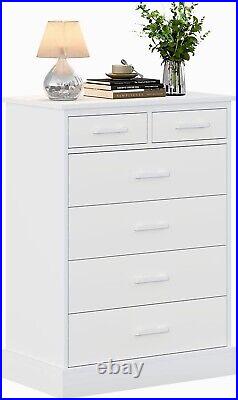 6 Drawer Dresser Large Storage Cabinet Bedroom Furniture Chests of Drawers