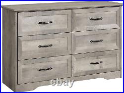 6 Drawer Dresser/Storage Organizer Bedroom Furniture Storage Drawer Chest USA