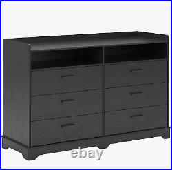 6 Drawer Dresser Storage Tower Clothing Organizer Chests of Drawers for Bedroom