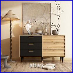 6 Drawer Dresser for Bedroom Wood Storage Chest of Drawer Organize