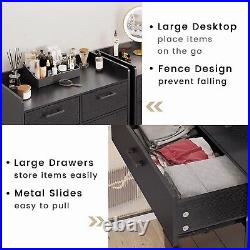 6 Drawer Dresser for Bedroom Wooden Storage Chest of Drawers Clothing Organizer