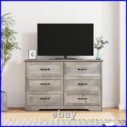 6 Drawers Bedroom Storage Dressers Cabinet Chest Organizer Shelf Wood Furniture