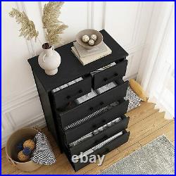 6 Drawers Modern Dresser Chest of Drawers Contemporary Furniture Wooden Storage
