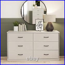 6 Wide Drawer Dresser Furniture Cabinet Storage Tower Bedroom Living Room Chest