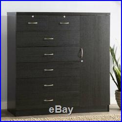 7 Drawer Chest Dresser Cabinet Bedroom Furniture Storage Clothes Wardrobe Shelf