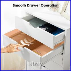 7 Drawer Chest Storage Cabinets Dressers Wood 7-Drawer, White