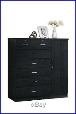 7 Drawer Dresser Bedroom Storage Clothes Organizer Cabinet Chest Wood Furniture