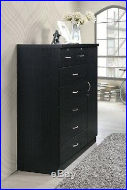 7 Drawer Dresser Bedroom Storage Clothes Organizer Cabinet Chest Wood Furniture
