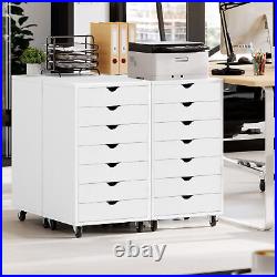 7 Drawer File Cabinet Wood Filing Cabinet Organizer Dresser Chest Under Desk