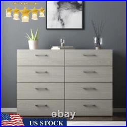 8-Drawer Double Dresser Tower Unit Chest of Drawers Storage Cabinet Bedroom