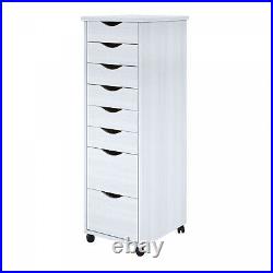 8 Drawer Narrow Lingerie Storage Dresser Chest Furniture Tall Space Saver Cart