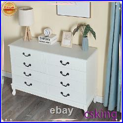 8 Drawers Dresser Double Wood Storage Dressers Chests of Drawers for Bedroom