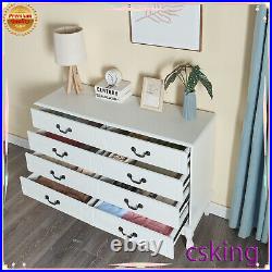 8 Drawers Dresser Double Wood Storage Dressers Chests of Drawers for Bedroom