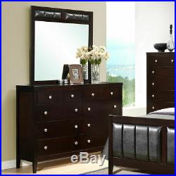 8 Drawers Dresser Mirror Set Chest Cabinet Luxury Home Furniture Storage
