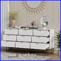 9 Drawer Chest Of Dresser Storage Tower Cabinet Bedroom Organizer Living Room