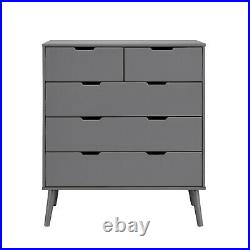 ALMA Grey White Chest of Drawers Draws Bedside Table Cupboard Modern Bedroom Set