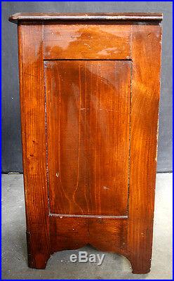 Antique 1800s Vintage Solid Wood Wooden Bedroom Dresser Bachelors Chest 3 Drawer