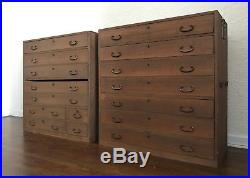 Antique 1912-1926 TAISHU TANSU Chest of Drawers Wooden Japanese Furniture