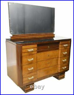 Antique Bedroom Set, Art Deco, Chest of Drawers, Bed, Nightstands, Gorgeous