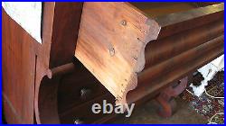 Antique Empire Style Chest of Drawers Mahogany Furniture 46 Tall And 22 Dip