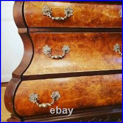 Antique French Dutch Bombe, Baroque Style Chest of Drawers