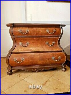 Antique French Dutch Bombe, Baroque Style Chest of Drawers
