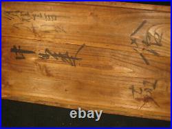 Antique Japanese Signed 6 Drawer Kiri Paulownia Wood Personal Tansu Chest ^