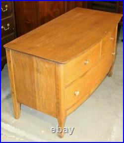 Antique Primitive Tiger Oak Wood Dresser Chest of Drawers