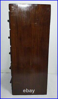 Antique Rustic Wood 5-Drawer Chest Dresser Rustic Primitive Mission Apothecary