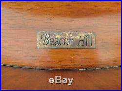 Antique/Vtg Beacon Hill Inlaid Demilune Half Circle Dresser Chest of Drawers