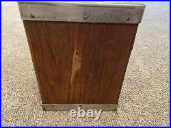 Antique Wood Metal 6 Drawer Machinist Chest Tool Box