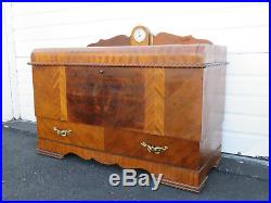 Art Deco Waterfall Cedar Chest Trunk with Drawer by Lane 9492A