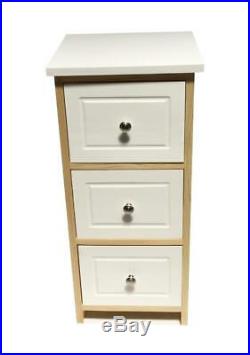 Assembled White Pine Chest of Drawers Hallway Bedside Table Storage Cabinet Unit