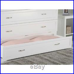 Atlantic Furniture Deerfield Queen Murphy Bed Chest in White